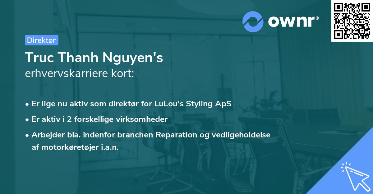 Truc Thanh Nguyen's erhvervskarriere kort