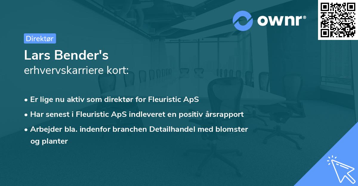 Lars Bender's erhvervskarriere kort
