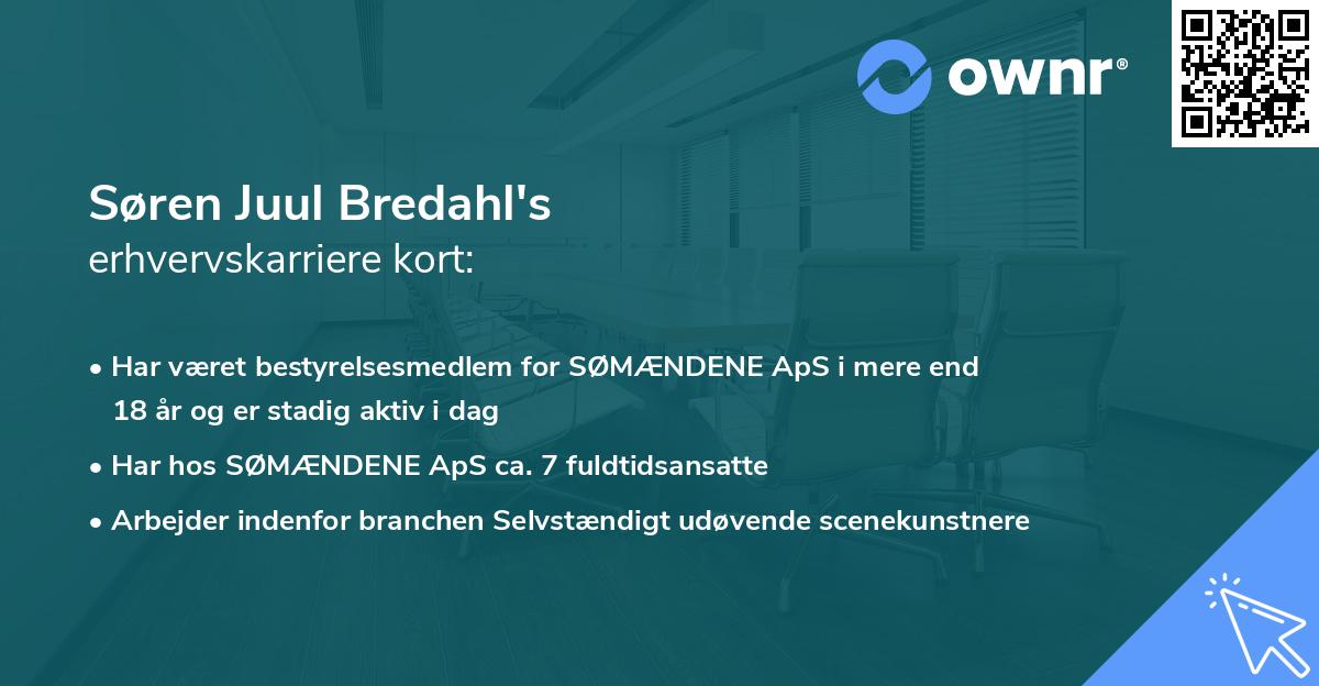 Søren Juul Bredahl's erhvervskarriere kort