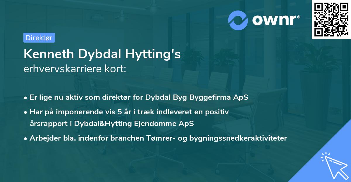 Kenneth Dybdal Hytting's erhvervskarriere kort