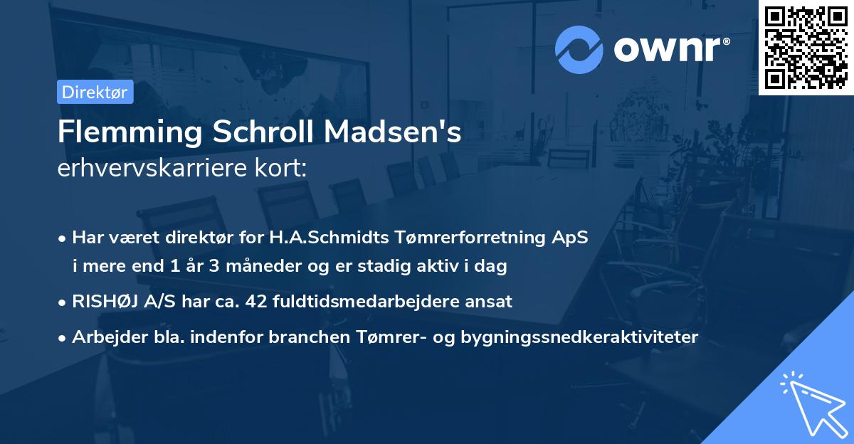 Flemming Schroll Madsen's erhvervskarriere kort