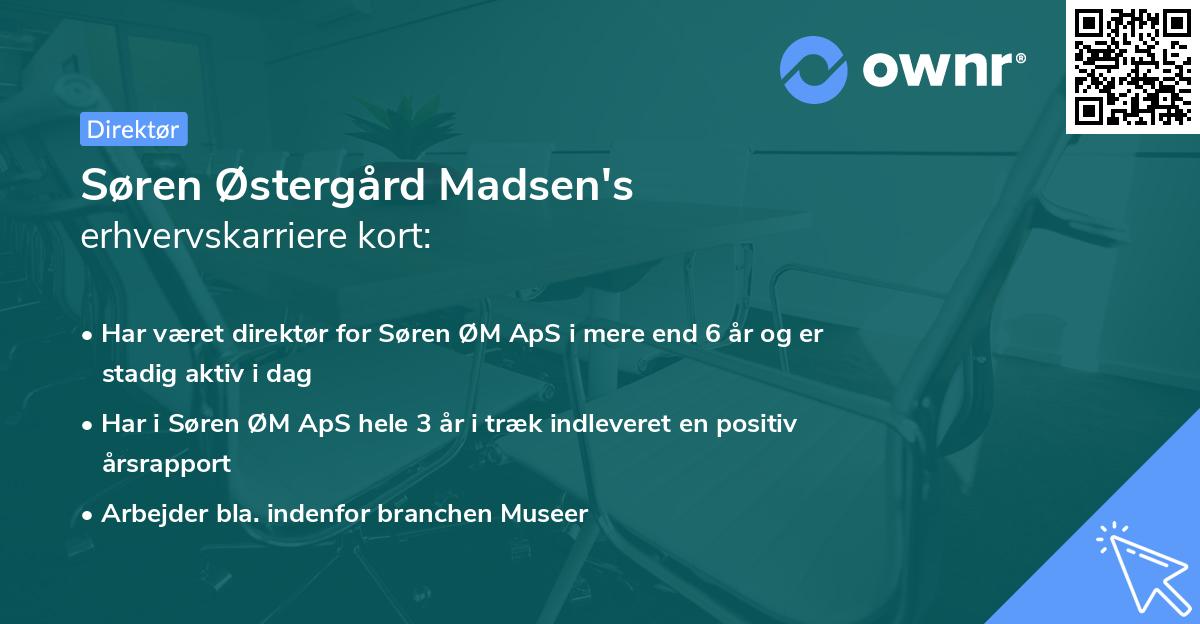Søren Østergård Madsen's erhvervskarriere kort