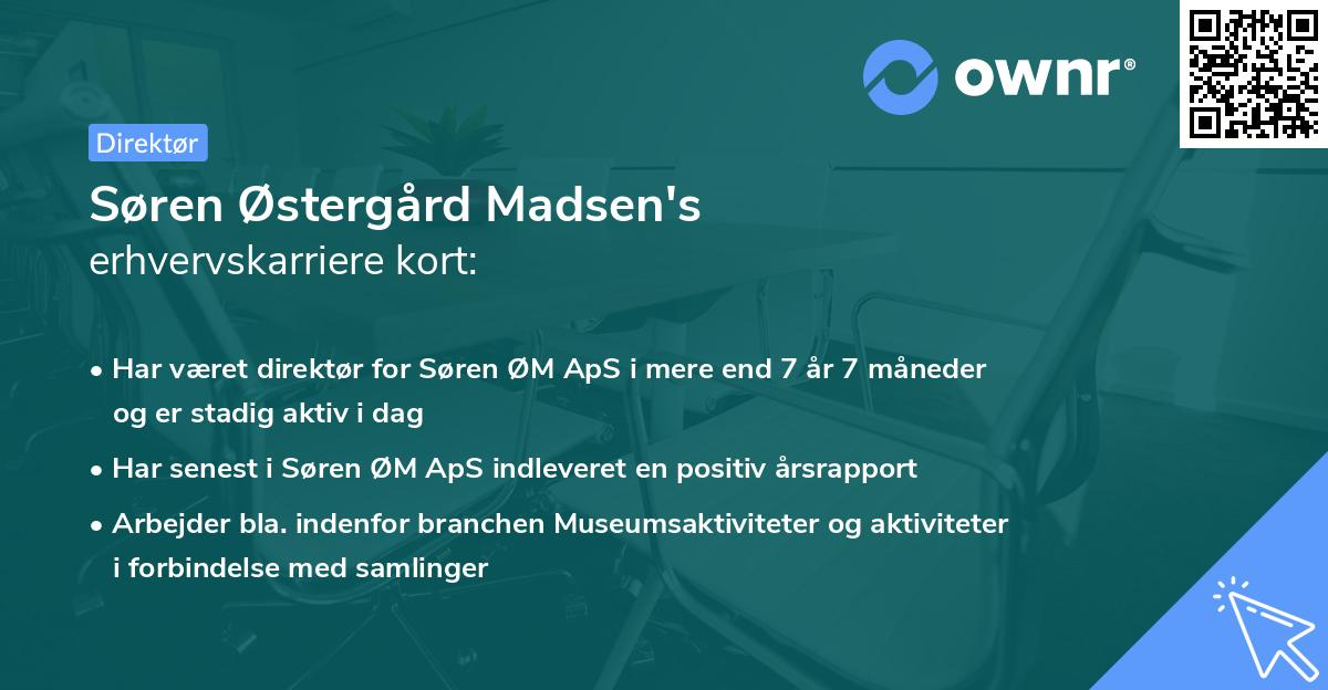 Søren Østergård Madsen's erhvervskarriere kort