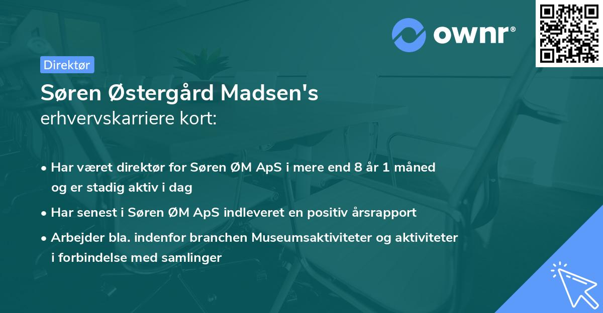Søren Østergård Madsen's erhvervskarriere kort