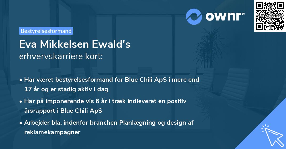 Eva Mikkelsen Ewald's erhvervskarriere kort