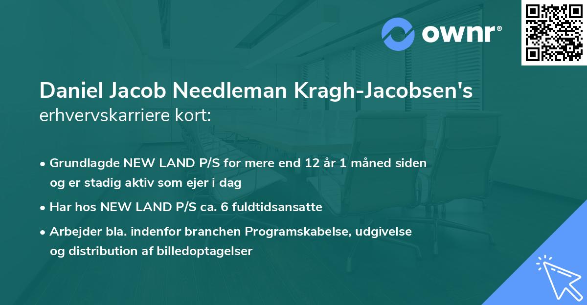 Daniel Jacob Needleman Kragh-Jacobsen's erhvervskarriere kort