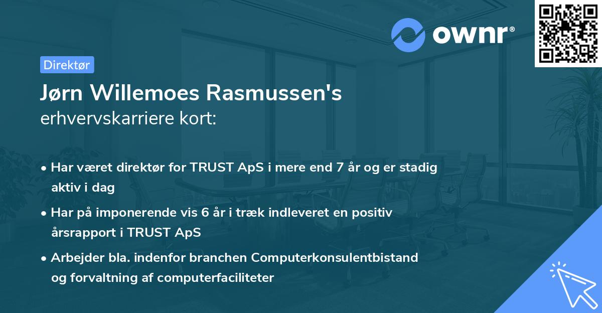 Jørn Willemoes Rasmussen's erhvervskarriere kort