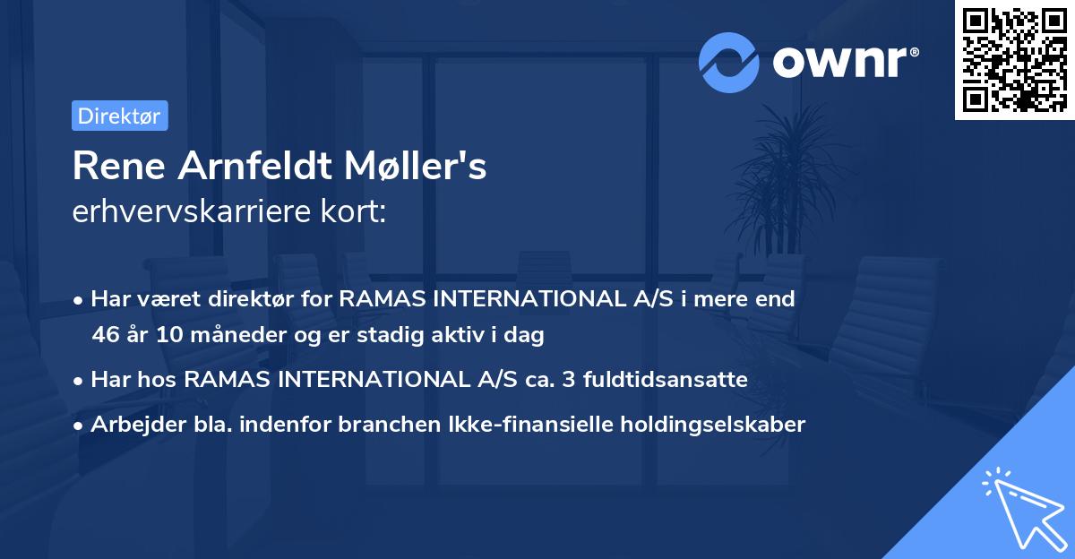 Rene Arnfeldt Møller's erhvervskarriere kort