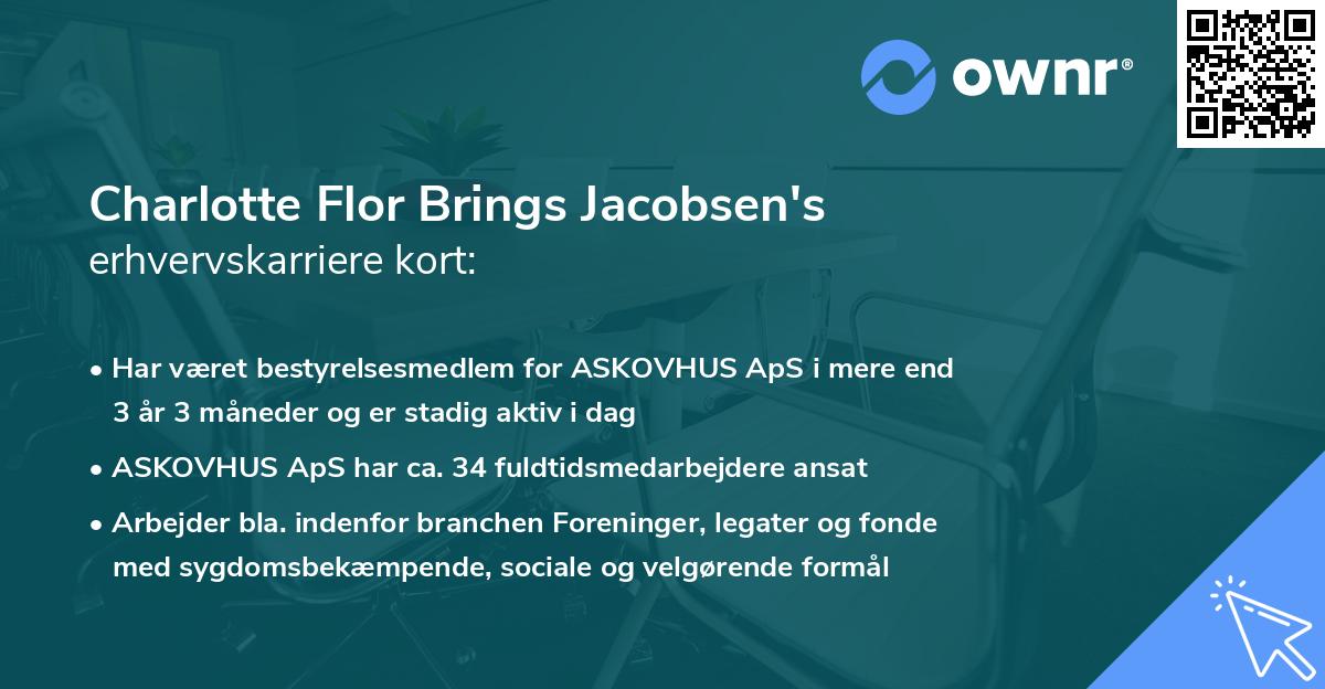 Charlotte Flor Brings Jacobsen's erhvervskarriere kort