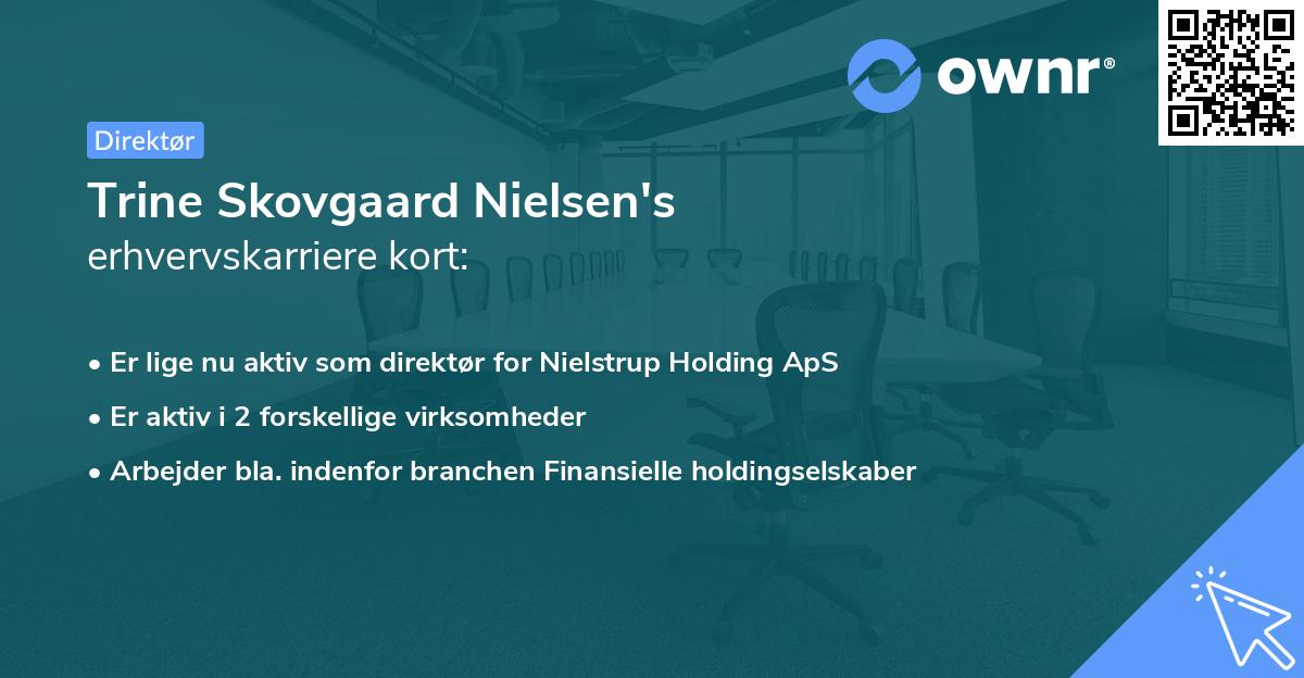 Trine Skovgaard Nielsen's erhvervskarriere kort