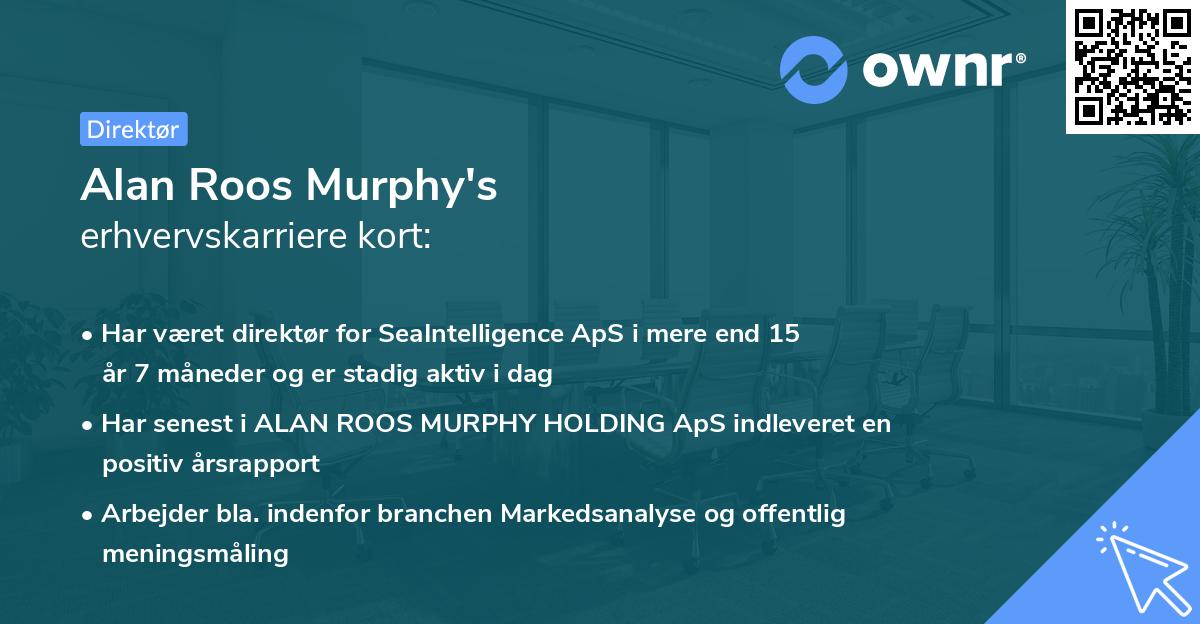 Alan Roos Murphy's erhvervskarriere kort