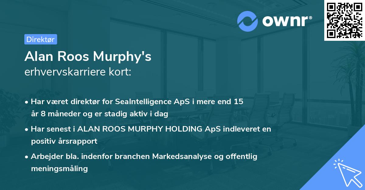 Alan Roos Murphy's erhvervskarriere kort