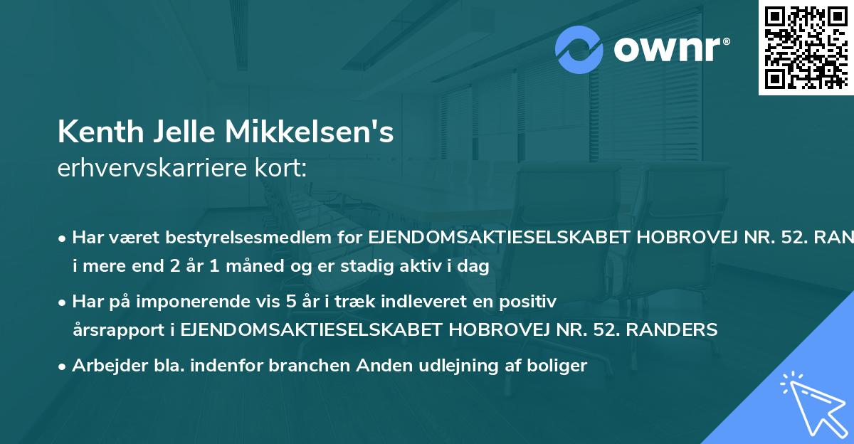 Kenth Jelle Mikkelsen's erhvervskarriere kort