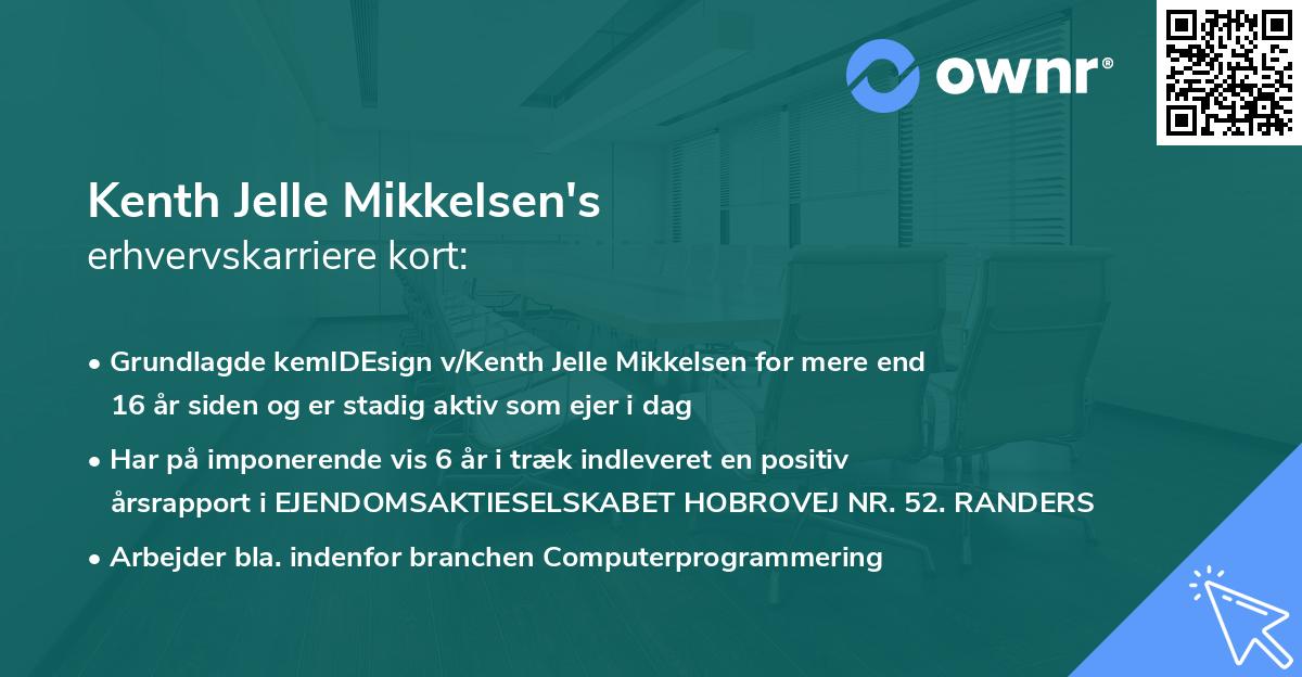 Kenth Jelle Mikkelsen's erhvervskarriere kort