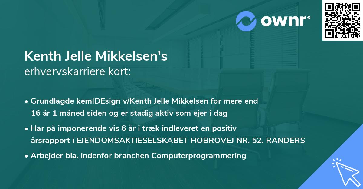 Kenth Jelle Mikkelsen's erhvervskarriere kort