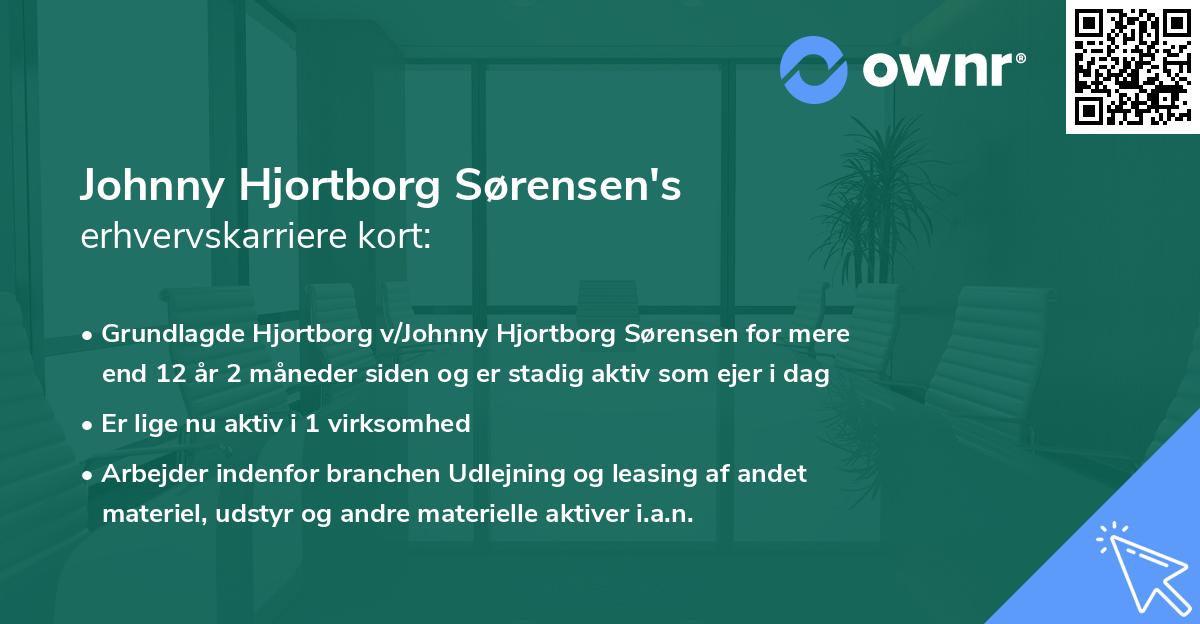 Johnny Hjortborg Sørensen's erhvervskarriere kort