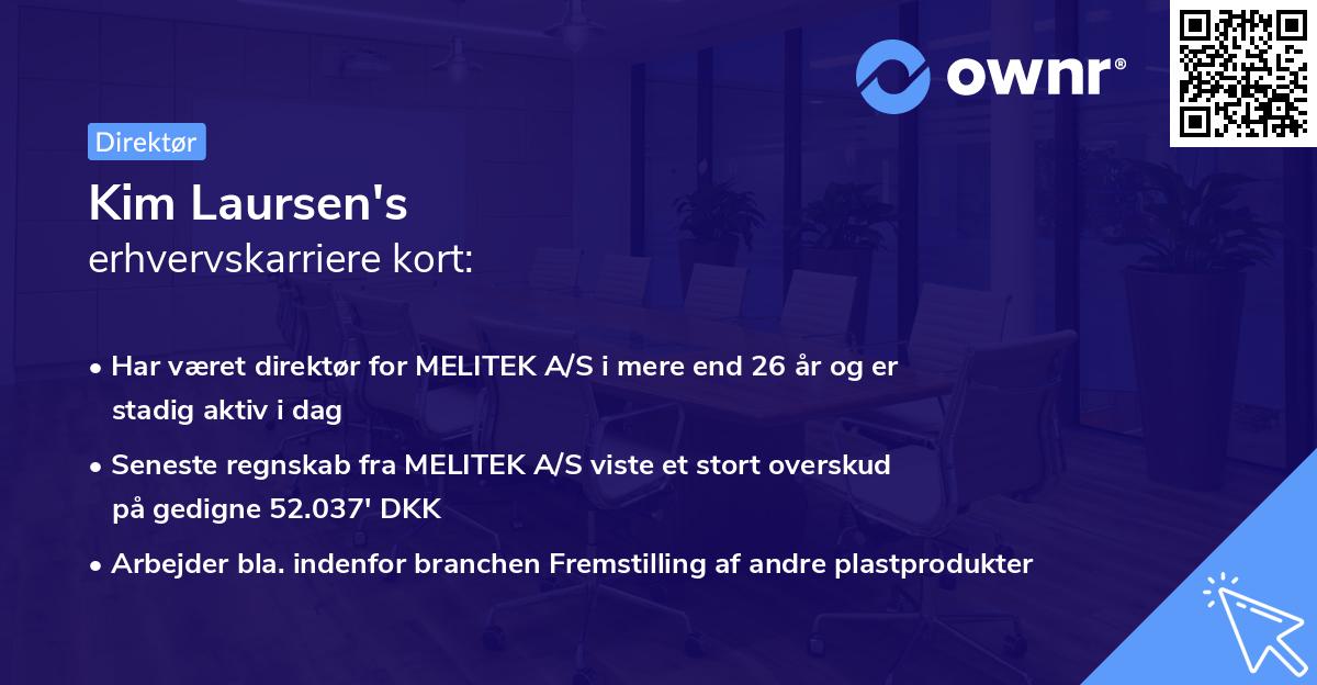Kim Laursen's erhvervskarriere kort