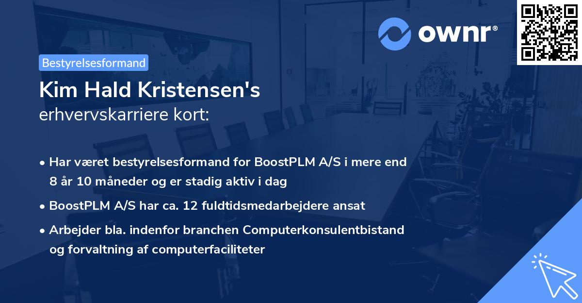 Kim Hald Kristensen's erhvervskarriere kort