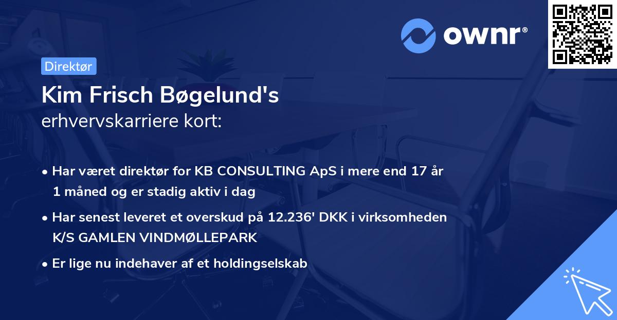 Kim Frisch Bøgelund's erhvervskarriere kort