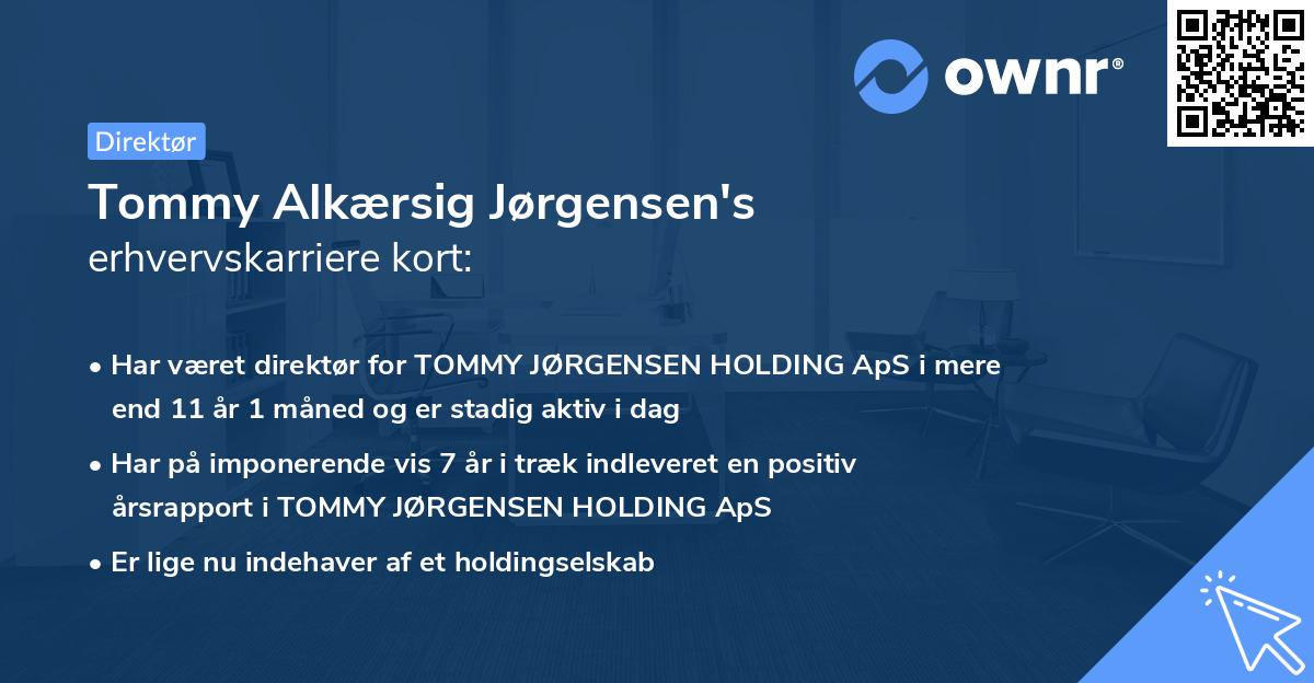 Tommy Alkærsig Jørgensen's erhvervskarriere kort