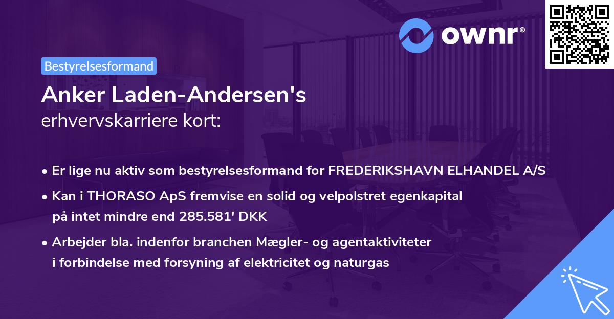 Anker Laden-Andersen's erhvervskarriere kort
