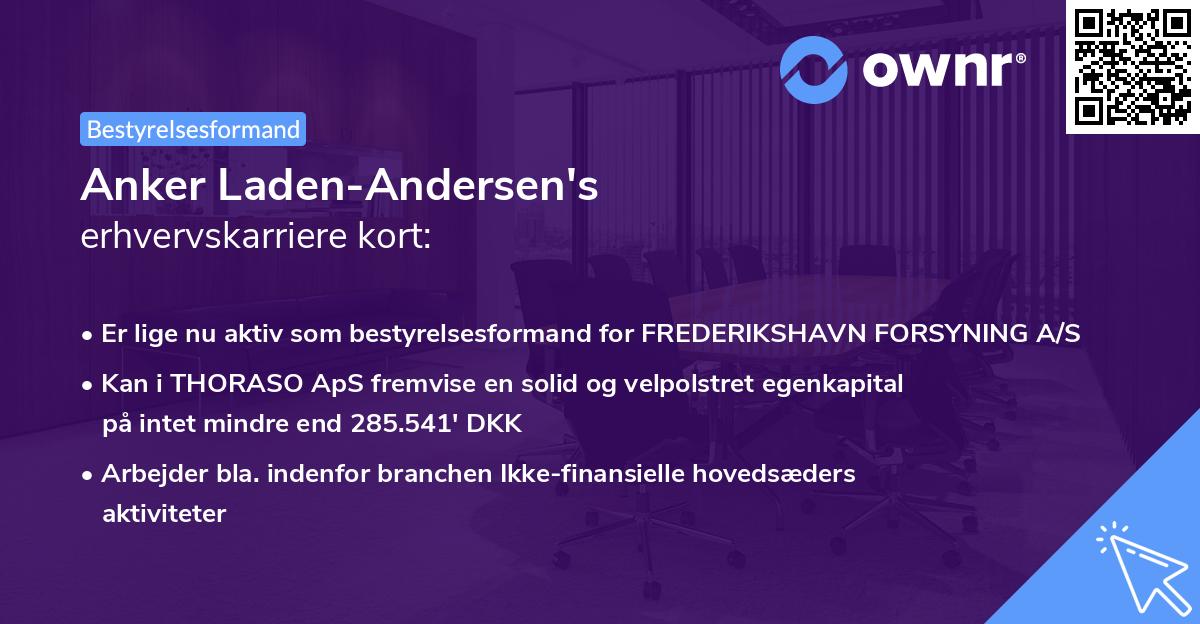 Anker Laden-Andersen's erhvervskarriere kort