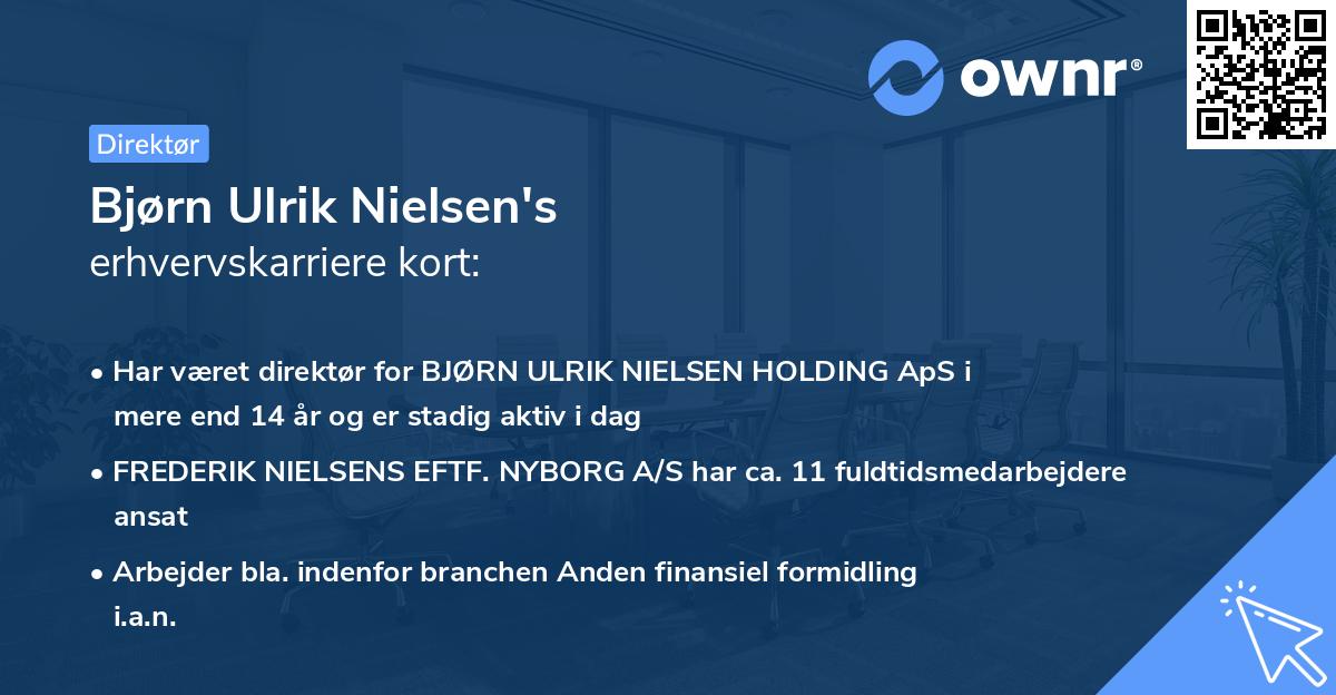 Bjørn Ulrik Nielsen's erhvervskarriere kort