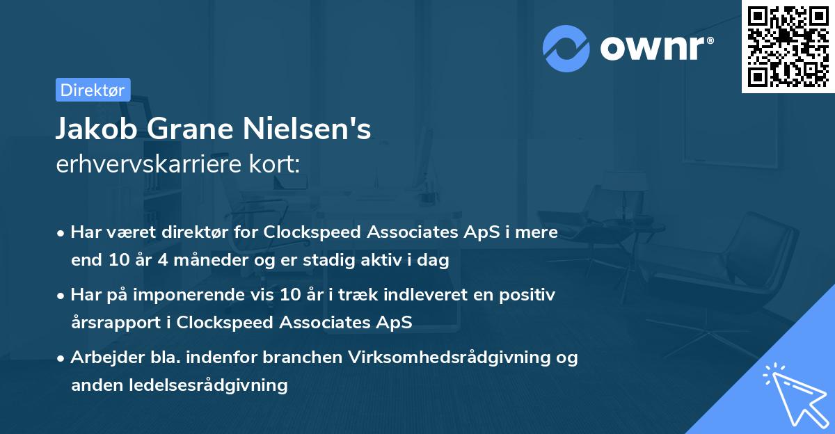 Jakob Grane Nielsen's erhvervskarriere kort