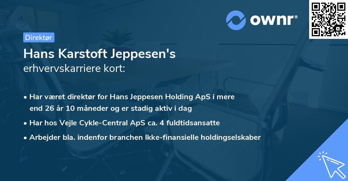 Hans Karstoft Jeppesen's erhvervskarriere kort