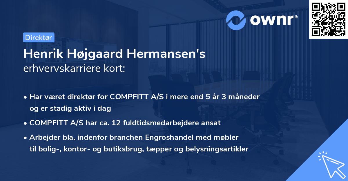 Henrik Højgaard Hermansen's erhvervskarriere kort