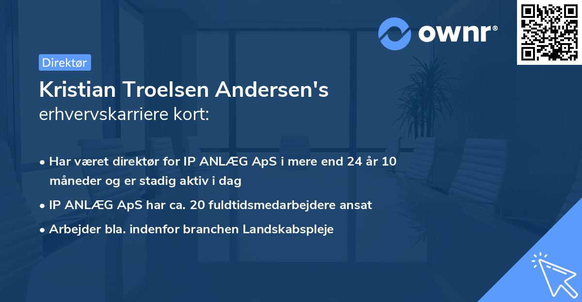 Kristian Troelsen Andersen's erhvervskarriere kort