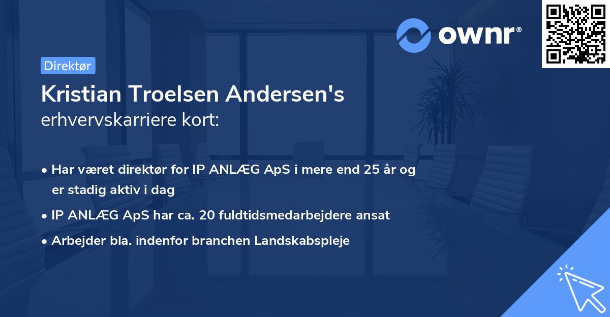 Kristian Troelsen Andersen's erhvervskarriere kort