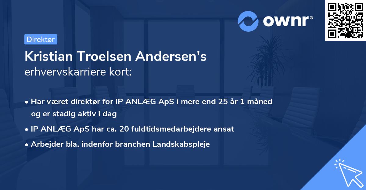 Kristian Troelsen Andersen's erhvervskarriere kort