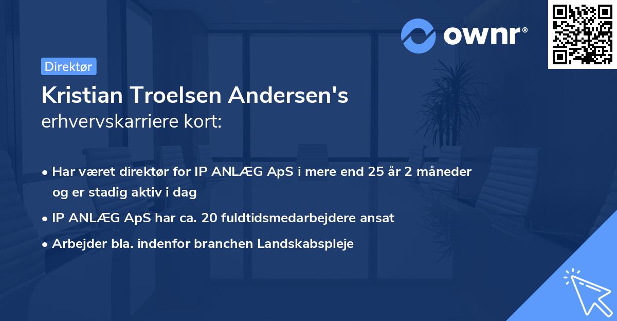 Kristian Troelsen Andersen's erhvervskarriere kort