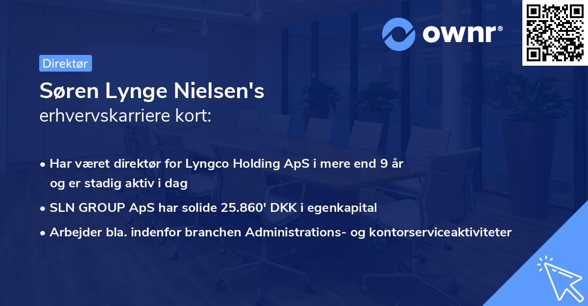 Søren Lynge Nielsen's erhvervskarriere kort