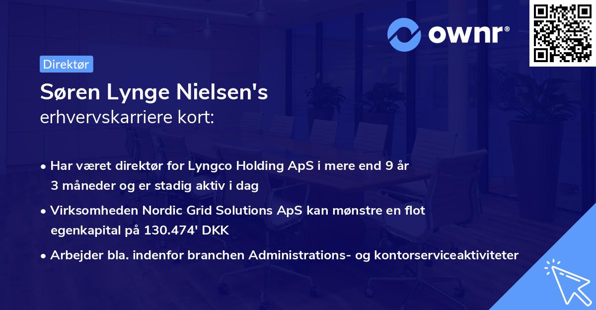 Søren Lynge Nielsen's erhvervskarriere kort