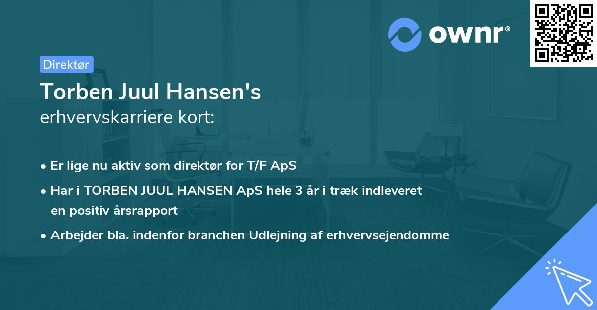 Torben Juul Hansen's erhvervskarriere kort