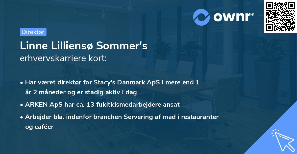Linne Lilliensø Sommer's erhvervskarriere kort