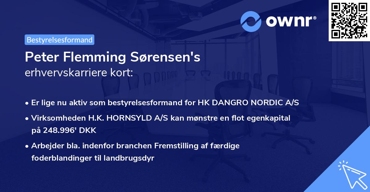 Peter Flemming Sørensen's erhvervskarriere kort