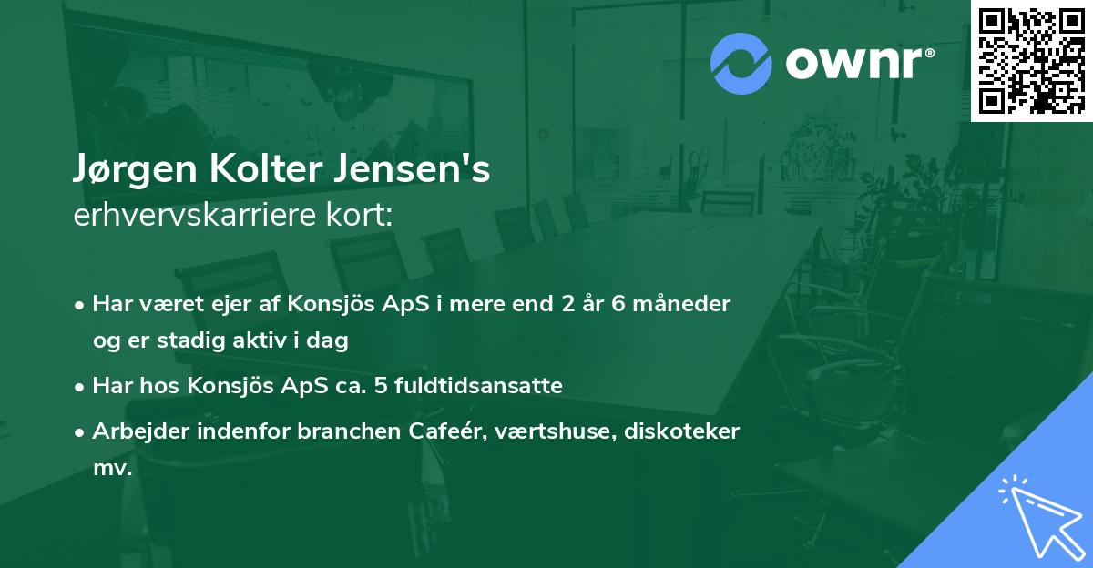 Jørgen Kolter Jensen's erhvervskarriere kort