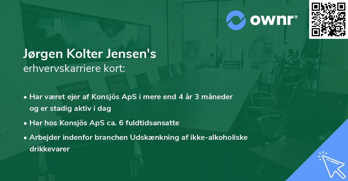 Jørgen Kolter Jensen's erhvervskarriere kort