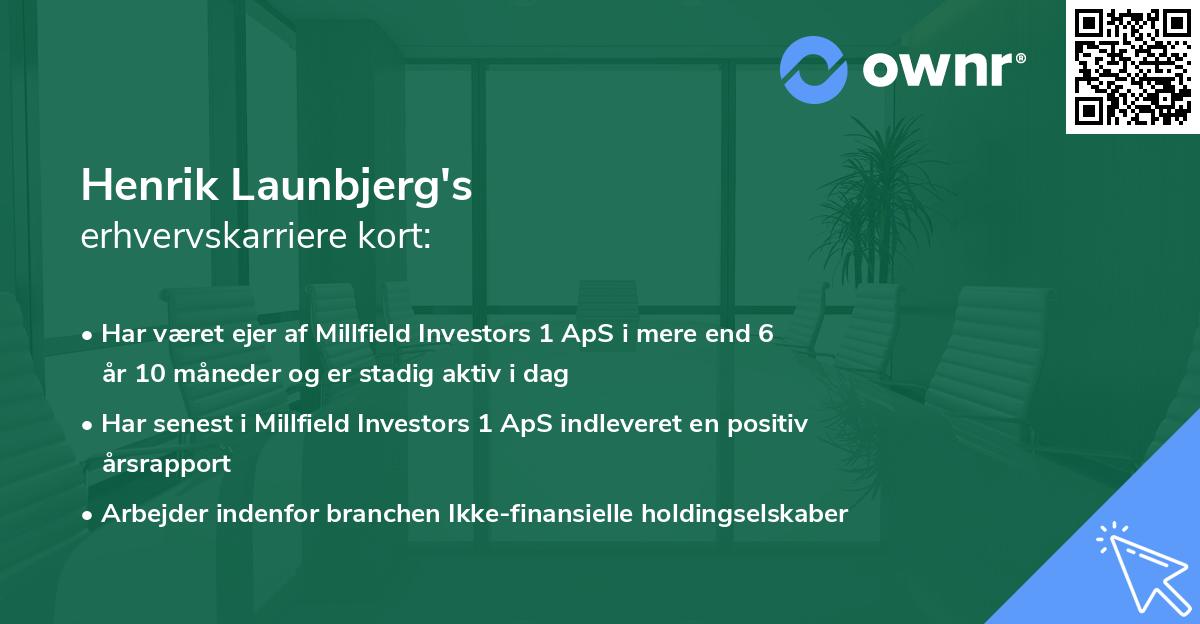 Henrik Launbjerg's erhvervskarriere kort
