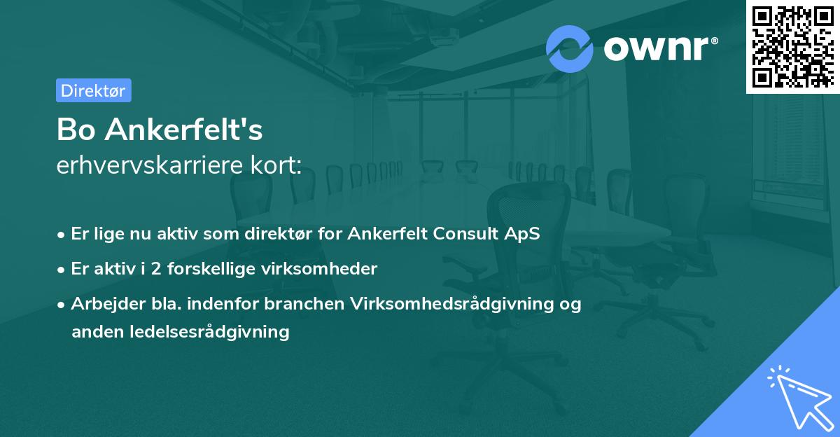 Bo Ankerfelt's erhvervskarriere kort
