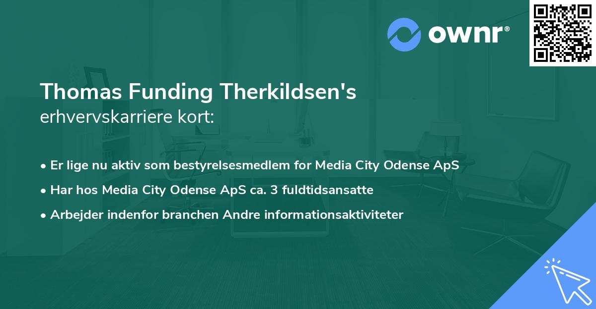 Thomas Funding Therkildsen's erhvervskarriere kort