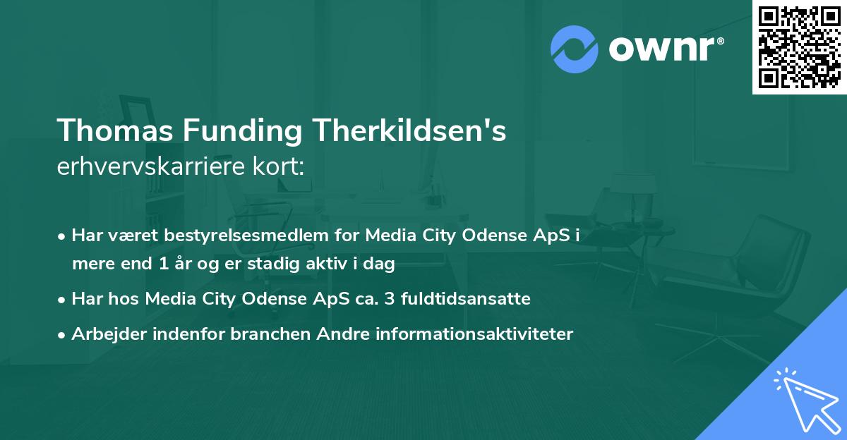 Thomas Funding Therkildsen's erhvervskarriere kort