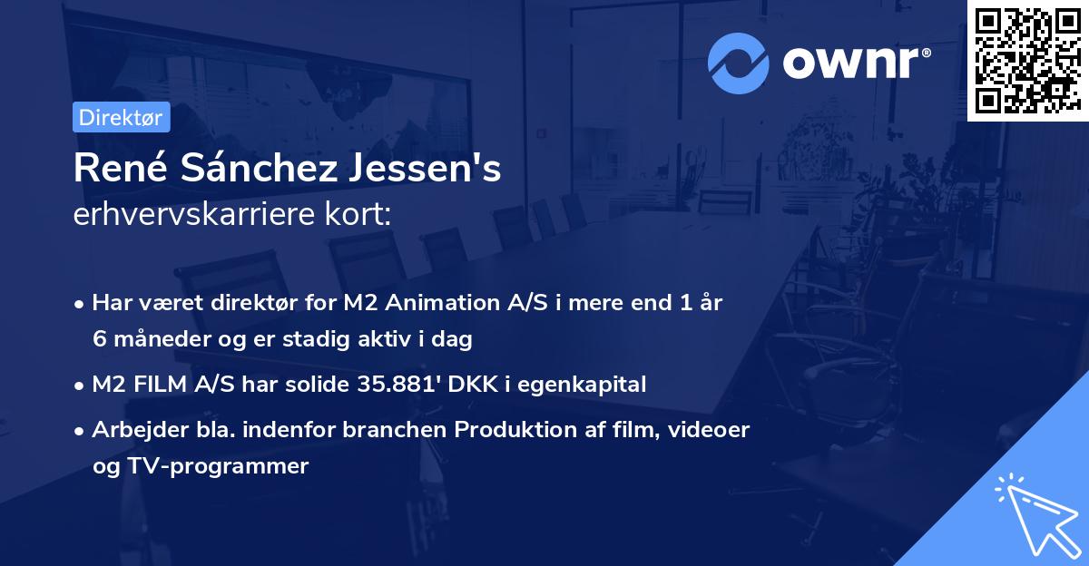 René Sánchez Jessen's erhvervskarriere kort