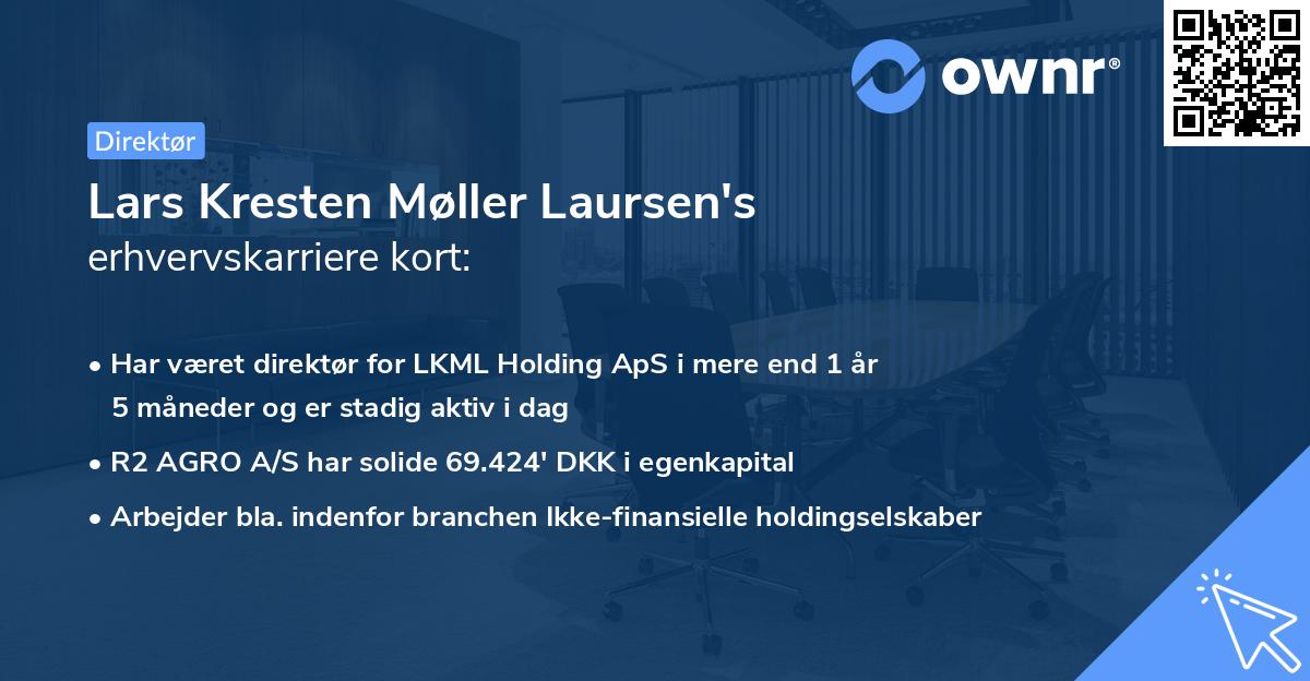 Lars Kresten Møller Laursen's erhvervskarriere kort