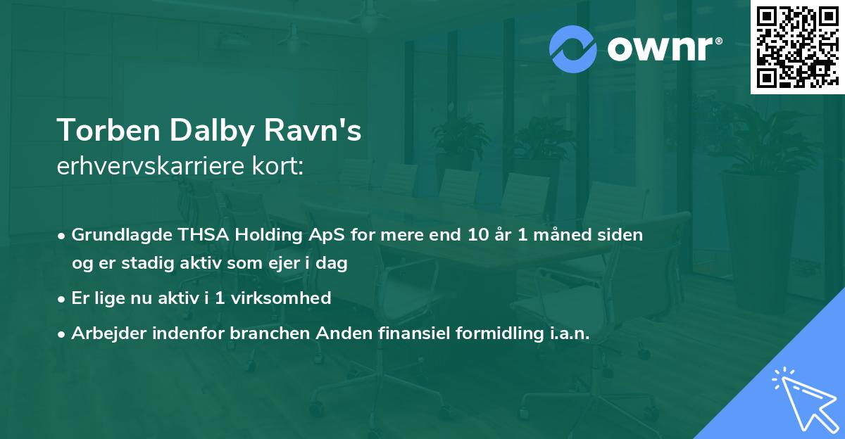 Torben Dalby Ravn's erhvervskarriere kort