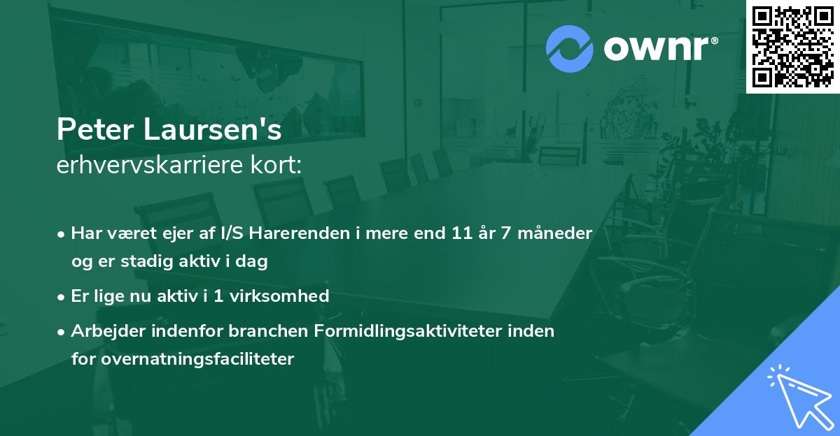 Peter Laursen's erhvervskarriere kort