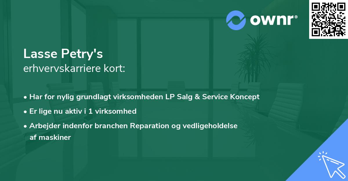 Lasse Petry's erhvervskarriere kort